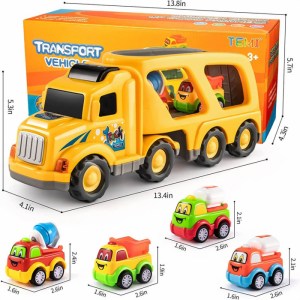 Friction Powered Toy Trucks Construction Vehicles for Kids 5 Pack_ (1)